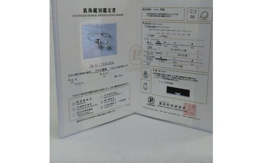 300-16伊勢志摩あこや本真珠タイタック・花珠鑑別書付
