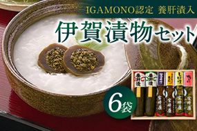 伊賀 漬物セット ( IGAMONO認定 養肝漬 入)　6種類【iclb0015A】