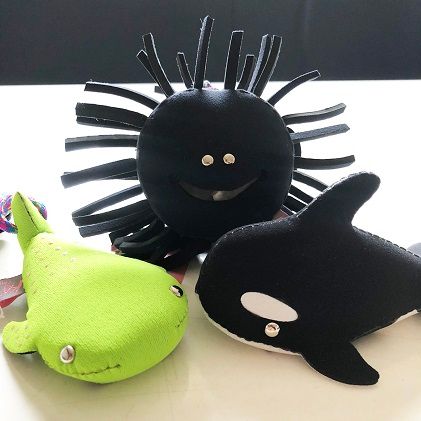 うみのなかまたちセット(1)ウニ子・ジンベイ・ミニシャチ 雑貨 日用品 キャラクター 詰め合わせ 