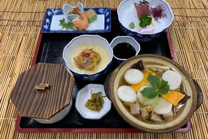 AJ431 元祖 具雑煮 姫松屋 ペアお食事券 竹コース  [雑煮 餅 島原 食事券 チケット 郷土料理 ひめまつや 旅行 姫松屋 長崎県 島原市 ]