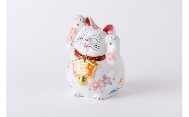 4.5号絵馬両手招き猫　桜盛 172111_CY13006