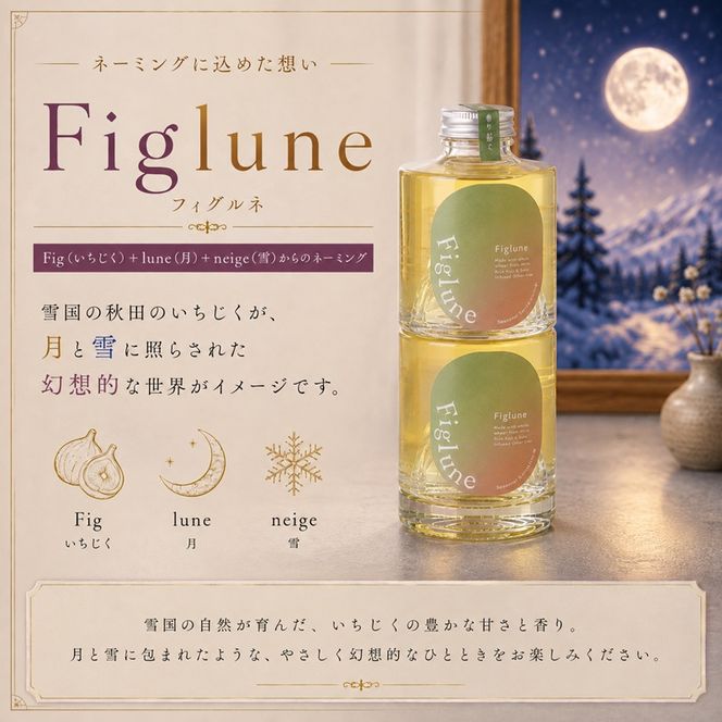 いちじくリキュールFiglune（フィグルネ）180ml×2本 リキュール いちじく 酒 お酒 アルコール ロック 水割り ソーダ割り お湯割り