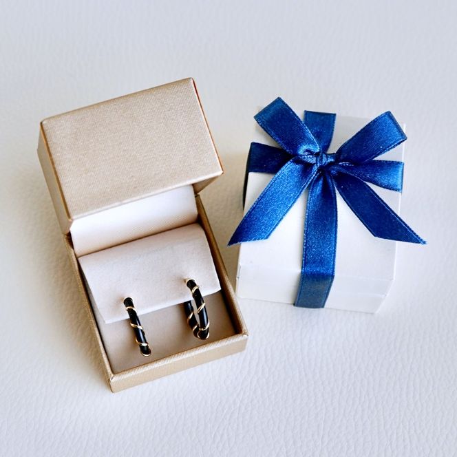 K18 18金 イエローゴールド オニキス フープ ピアス (直径20mm) 保証書付 KO-0057 SWAD082