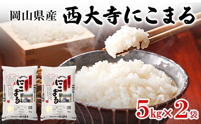 岡山県産 西大寺にこまる 5kg×2袋(計10kg) 米 お米 コメ 白米 精米 国産 岡山 瀬戸内市