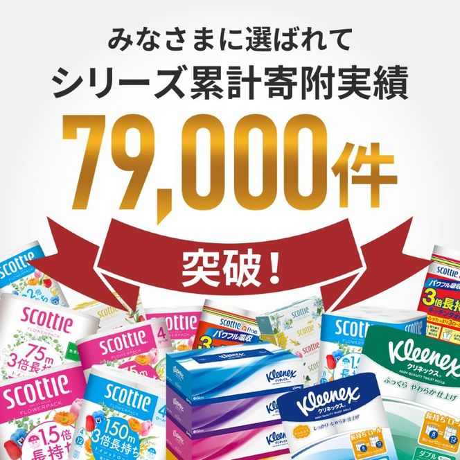 定期便 キッチンペーパー スコッティ 16ロール ファイン キッチンタオル 3倍巻き 150カット ペーパータオル 2ロール × 2パック《 3ヶ月ごと計4回 》