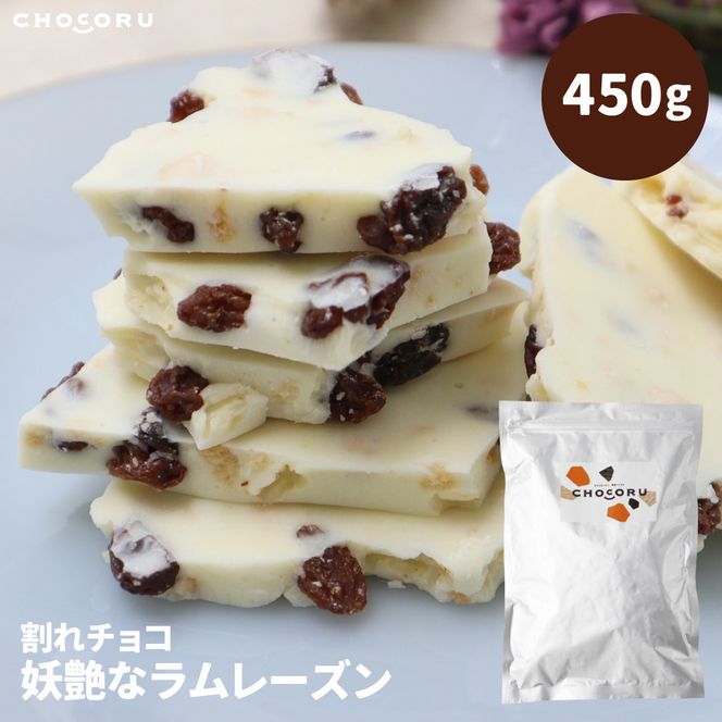 割れチョコ 妖艶なラムレーズン450g 242161_CR009