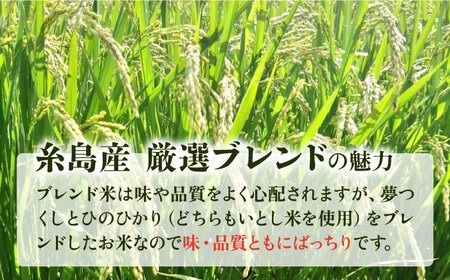 【月2回お届け】【全12回定期便】いとし米 厳選ブレンド 10kg 6ヶ月コース(糸島産) 糸島市 / 三島商店[AIM060] 白米米 白米お米 白米ご飯 白米夢つくし 白米ひのひかり 白米ヒノヒカリ 白米ブレンド 白米九州 白米福岡 白米5キロ 白米ギフト 白米贈り物 白米贈答 白米お祝い 白米お返し 白米定期便