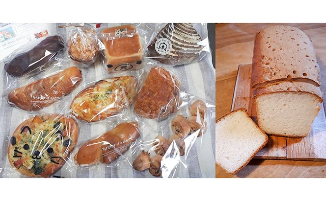 季節 の 自家製 天然酵母 パン お楽しみ便 -(3)（お米ぱん入り） 手作り 無添加 米粉 ヘルシー 酵母 酵母パン 詰め合わせ 