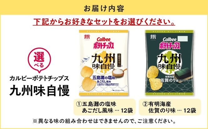 ＜選べる！＞カルビーポテトチップス 九州味自慢　K194-003