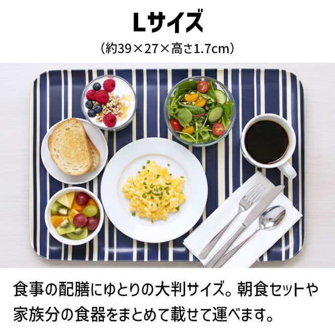 TATSU-CRAFT マグネットトレー L 39cm トリノストライプ BK ブラック すべり止め付き ［Tk1117］ 303446_DA90836VC01