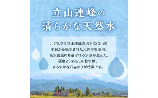 北アルプス立山連峰 5年保存水 2L×6本×2ケース 2リットル 名水 ミネラルウォーター 防災 備蓄 災害対策 国産 飲料 F6T-733