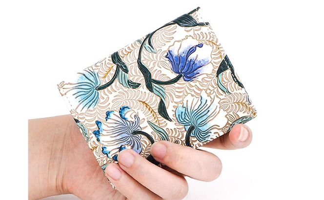 【文庫屋大関】箱まち小銭入れ　ノースガーデン＜ターコイズ＞【皮革工芸品】 ファッション小物 財布 民芸品 