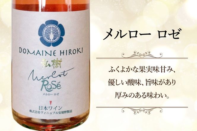 定期便 ロゼワイン メルロー ロゼ 750ml 12回 計 12本 [ヴィニョブル安曇野 長野県 池田町 48110758] ギフト ワイン