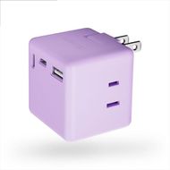 CIO 充電器 電源タップ コンセント マルチタップ 急速充電 タイプC タイプA Mate Tap001 エアリーパープル｜小型 軽量 おしゃれ 便利 [2690]