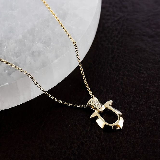 18金 ペンダントトップ メンズ 馬蹄 ダイヤモンド ネックレス ゴールド 18k イエローゴールドK18 ホースシュー ジュエリー 人気 シンプル 190911100dym SWAA312