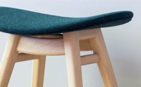 nomade stool 〈 Beech × Green 〉 糸島市 / nomade design [AIF005]