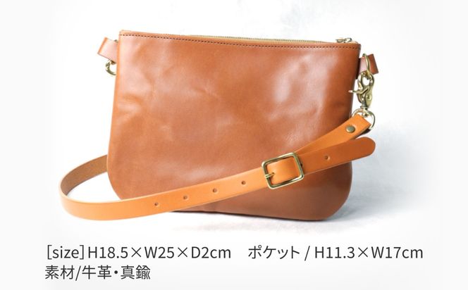 ライト ショルダー バッグ 18004 糸島市 / Duram Factory [AJE067] かばん 革製品