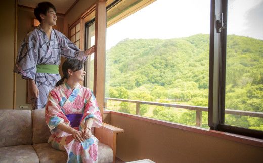 結びの宿 愛隣館ペア宿泊券（お部屋食プラン） 新鉛温泉 【188】