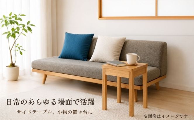 仏壇職人がつくる 国産 胡桃（くるみ）材のを使用したスツール 《受注生産商品》 藤澤仏壇店（Cv-001）