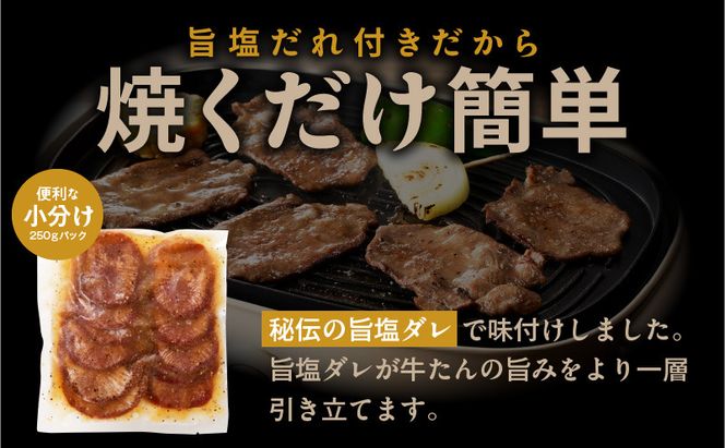 mrz0024 【氷温熟成×旨塩ダレ】牛たん 750g スライス 小分け 250g×3P 焼肉用 訳あり サイズ不揃い