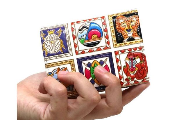 【文庫屋大関】箱まち小銭入れ アフリカ【皮革工芸品】 革製品 工芸品 民芸品 牛革 財布 小銭入れ 小物入れ お祝い ギフト プレゼント 墨田区 東京都