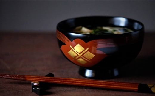 汁椀　花塗り　秀衡一つ雲　3個 / 漆器 お椀 吸い物椀 おわん 食器 セット 家族 漆椀 漆塗 うるしぬり 手塗り 木製 伝統工芸品 和 お正月 高級 結婚 新築祝い お祝い 贈答 贈り物 プレゼント ギフト 香典返し お返し おもてなし【ocy915-hit-cho】