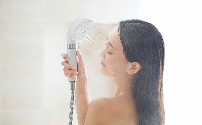 シャワーヘッド SH-M01-W シェルホワイト アイリスオーヤマ ウルトラファインバブル シャワー MiCOLA ミコラ MiCOLA ファインバブル 超微細泡 美肌ケア 洗顔 毛穴 洗浄 バブル シルキーバス 止水機能付き 新生活 アイリスオーヤマ