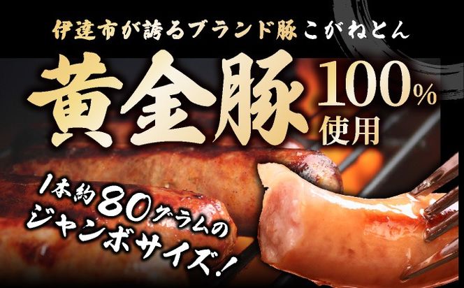 伊達産黄金豚あらびきフランク80g×10本セット