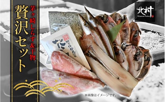茅ヶ崎 しらす 干物 贅沢 セット しらす 600g たたみしらす 8枚入 1箱 かます 2枚 あじ 3枚 銀サケ 4枚 太刀魚 1枚 赤魚 粕漬 2枚 網元 新鮮 船 海 海鮮 漁 冷凍 北村水産 焼く ご飯 酒 つまみ 神奈川県 茅ケ崎市