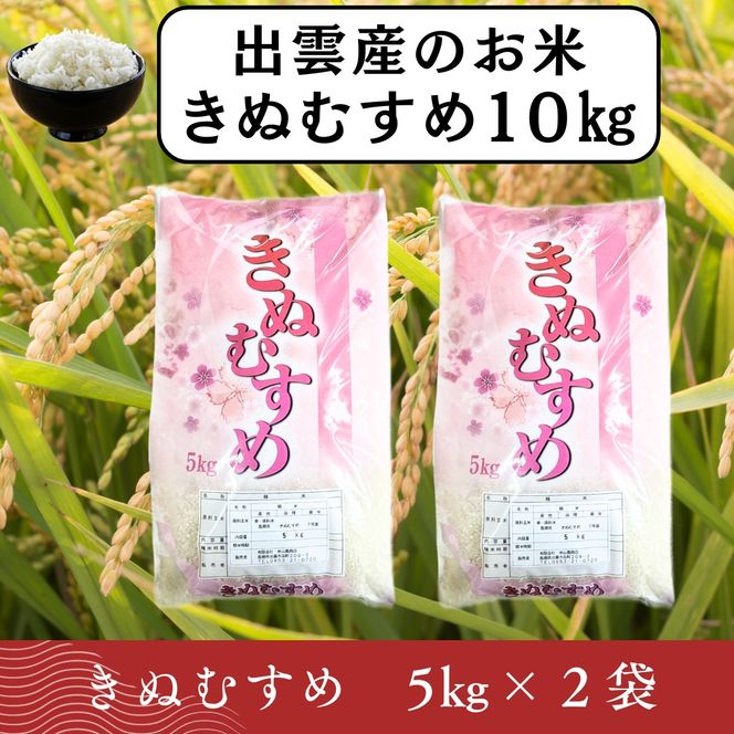 【ふるさと納税】お米　令和7年産　出雲きぬむすめ5kg×2袋 322032_EH009