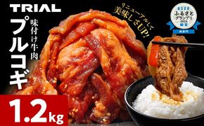 プルコギ 牛肉 切り落とし 味付け 小分け 1.2kg トライアル 焼肉 冷凍 タレ漬け 韓国料理 惣菜 おかず 辛くない 子供でも食べられる 牛丼 チャプチェ お取り寄せ 福岡 お土産 九州 グルメ 10000円