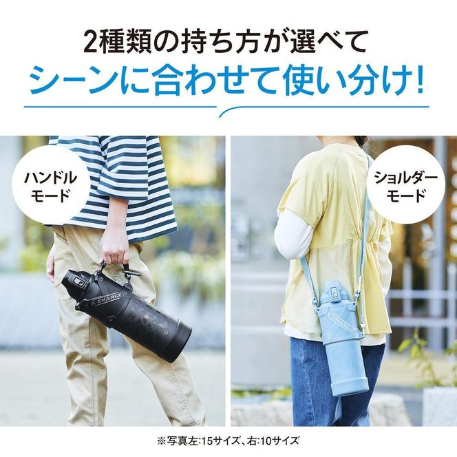 象印 ステンレスクールボトル「 TUFF 」 1.0L SDHB10【カラー：ブラック（BA）】 272183_AK174VC03