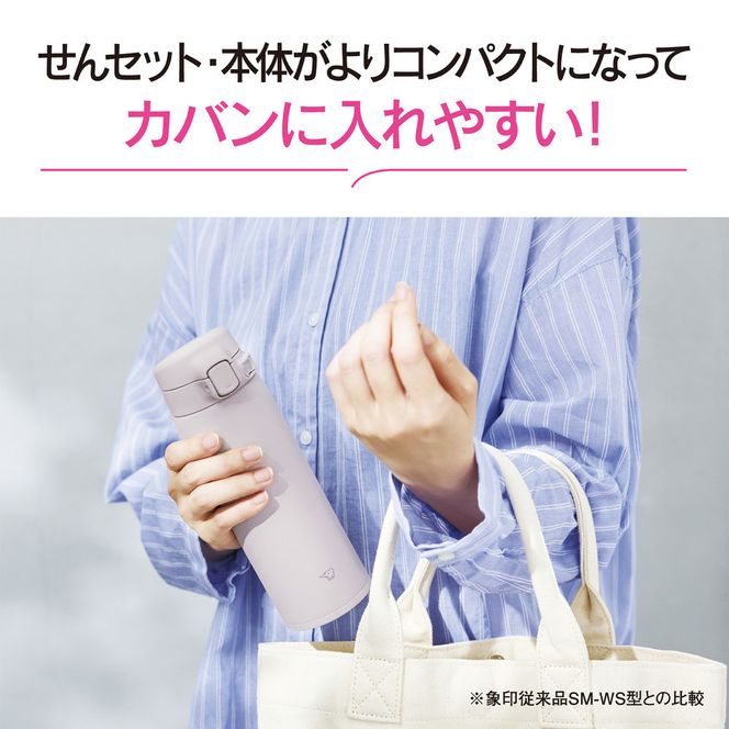 象印 ステンレスマグ 「 TUFF 」 0.48L SUBA48 【 カラー ： パウダーブルー ( AM ) 】 272183_AK170VC02