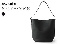 SOMES BC-01 ショルダーバッグ M ブラック [ソメスサドル 北海道 砂川市 12261063] バッグ バック ショルダーバック 斜め掛け 斜めがけ カバン 鞄 かばん 黒 革 本革 レザー おしゃれ 国産 日本製 メンズ レディース ギフト 贈り物 ふるさと納税