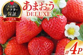 【期間限定発送】 いちご あまおう デラックス 4p [THE FARM_strawberry 福岡県 宇美町 um40azo780001] イチゴ 苺 フルーツ 果実 甘い 小分け