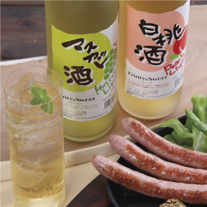 清酒リキュール「白桃酒」「マスカット酒」飲み比べ お酒 洋酒 