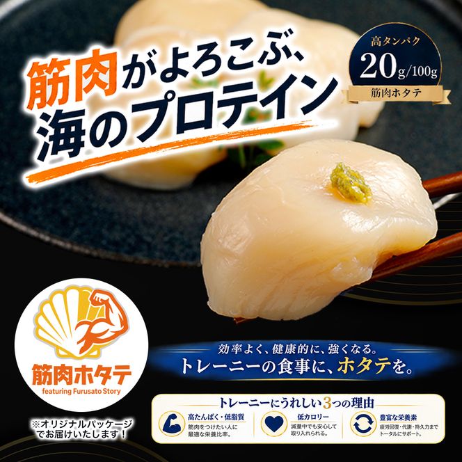 15-398 紋別一等～筋肉ホタテ　400g