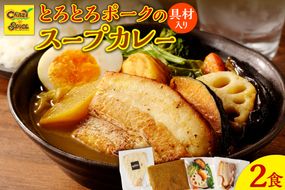 【ナン付き！】とろとろポークのスープカレー2食セット_Y130-0012