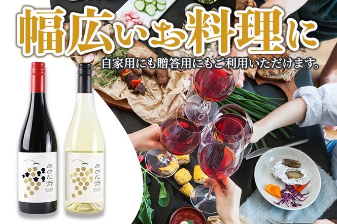 あきた野ワイナリー 日本ワイン 赤白2本セット (各750ml) 国産 あきた野ワイナリー 日本ワイン 赤白2本セット (各750ml) 国産