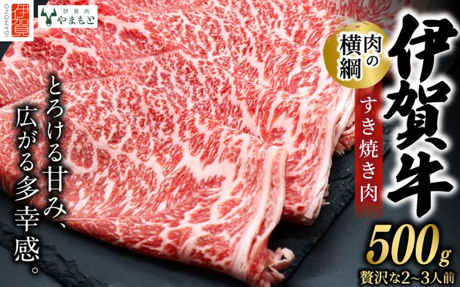 【肉の横綱】伊賀牛すき焼き肉 500g 【ymmt0005】