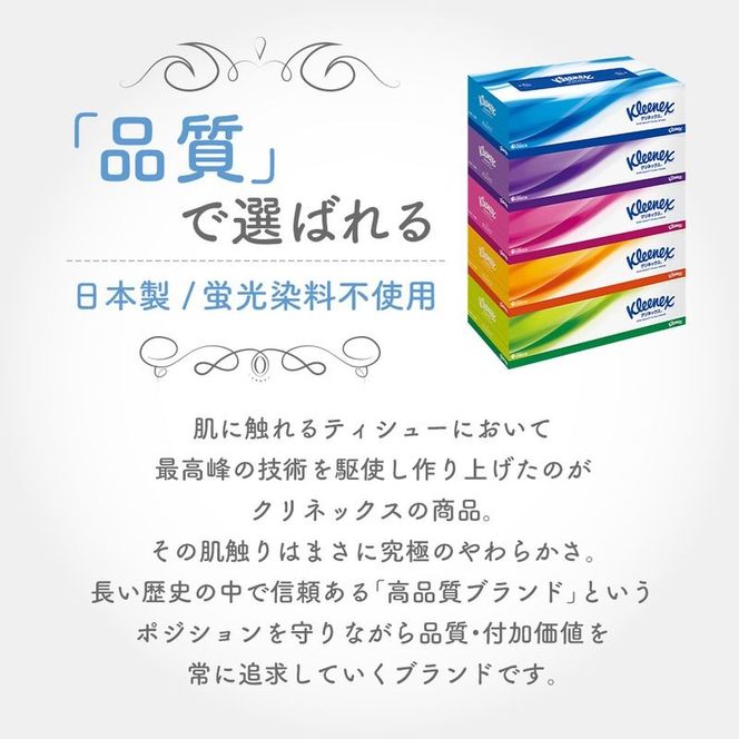 【 最短発送 】ティッシュ クリネックス 60箱 ( 5箱 × 12パック ) ティッシュ