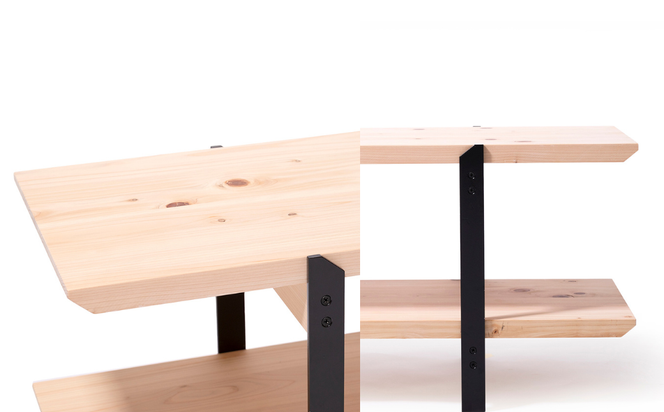 テレビボード 無垢材 ひのき kinari TV bord(キナリ TVボード) 【幅150cm×奥行31cm】 脚の色が選べる 白 or 黒 M-mq-A02A 【幅150cm×奥行31cm】