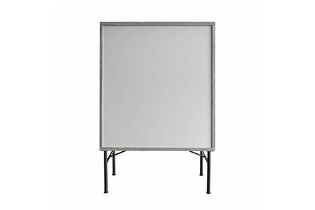 セロ 80キャビネット  ダークグレイ 【キャビネット リビング収納 紙漉き風模様 完成品 家具】(H062276)