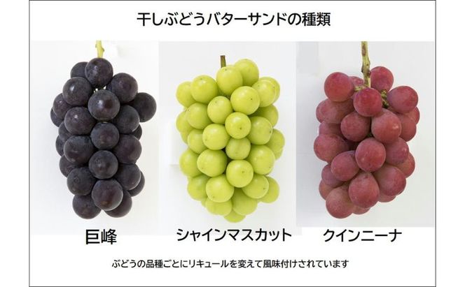 干しぶどうバターサンド6個入（3種類×2個） お菓子 焼菓子 洋菓子 スイーツ おやつ ティータイム 