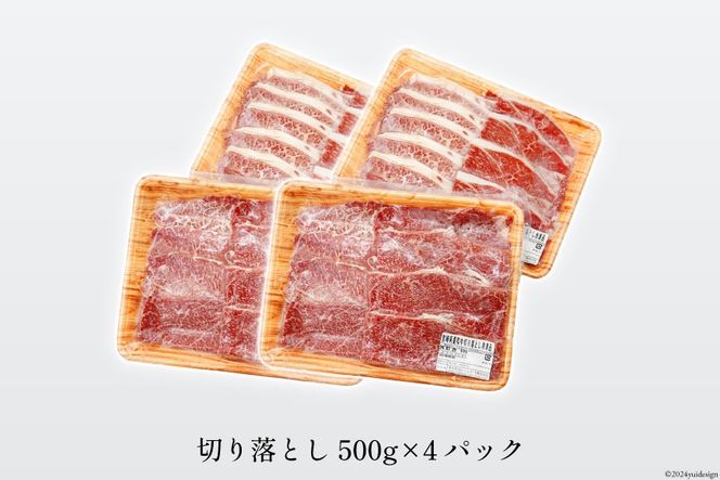 牛肉 宮崎県産 和牛 切り落とし 2kg 500g×4p [日本ハムマーケティング 宮崎県 日向市 452060785] 冷凍 小分け 個包装 牛 すき焼き もも肉 モモ肉 牛バラ 牛肩