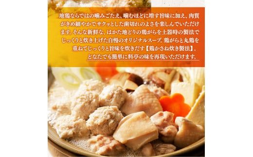 はかた地どり 水炊き 3～4人前 セット [MEAT PLUS 福岡県 宇美町 um40azp010032] 鍋 博多 鶏鍋 水炊 地鶏 博多地鶏 はかた地鶏 博多地どり