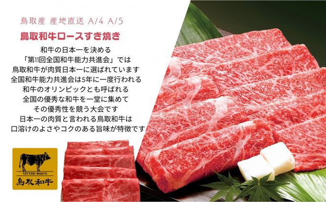 鳥取和牛 すきやき用ロース肉 1kg 312011_FT010