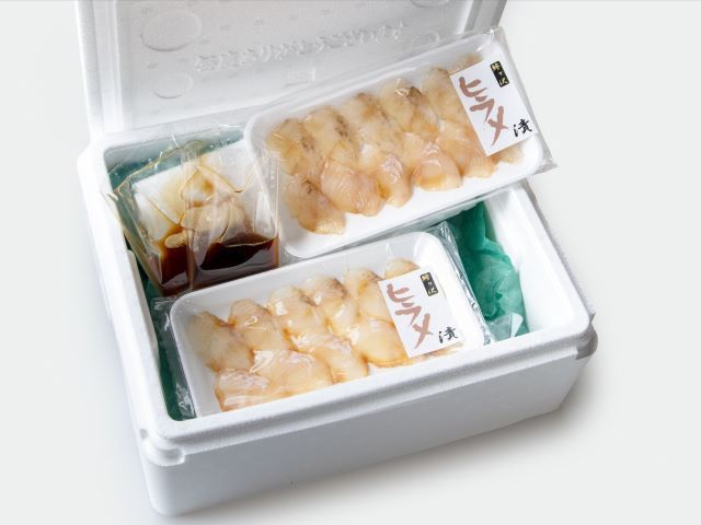 鰺ヶ沢名物「ヒラメのヅケ丼」をご家庭で！ヒラメしょうゆ漬2パック（約100g×2） 魚介類 加工食品 