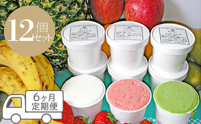 【CF】◆6ヶ月連続定期便◆Ruhiel（ルヒエル）の完熟フルーツジェラート　12個セット お菓子 