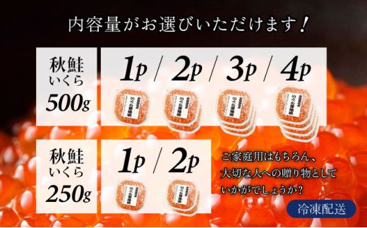 北海道産天然秋鮭 いくら醤油漬け 250g～2kg | 魚貝類 加工食品 250g 500g 1kg 1.5kg 2kg 登別産 海の幸 いくら イクラ 小分け 鮭いくら 鮭イクラ イクラ醤油漬 イクラ醤油漬け 鮭 鮭卵 ikura いくら醤油漬 冷凍いくら 冷凍イクラ いくら北海道 イクラ北海道 醤油鮭いくら 醤油鮭イクラ 2026 人気 ふるさと納税 北海道 登別市